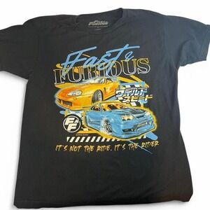 Fast and Furious Short Sleeve T Shirt Graphic Black Large‎